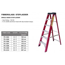 Creston  FE-1207 Single-Sided Fiberglass Step Ladder  (6 + 1 Steps)